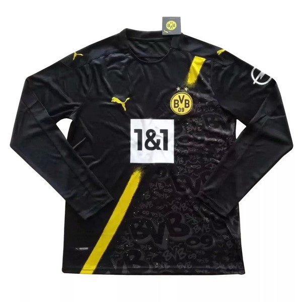 Tailandia Camiseta Borussia Dortmund Segunda ML 2020-2021 Negro